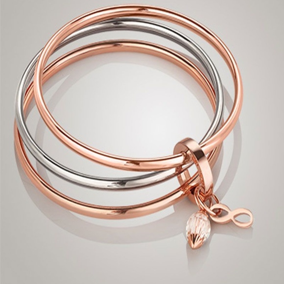 Newbridge Silverware Jewelry - Newbridge Silverware Triple Bangle Birthstone